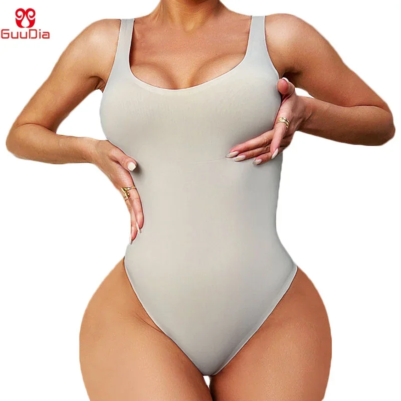 GUUDIA Sexy Thong Deep U Neck  - đánh giá và giá Shapewear Bodysuit Firm