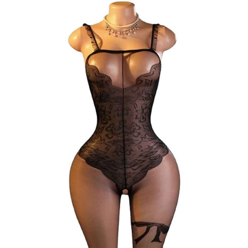 1-Piece Black Lace & Sheer Mes - đánh giá và giá Lace Teddy Lingerie