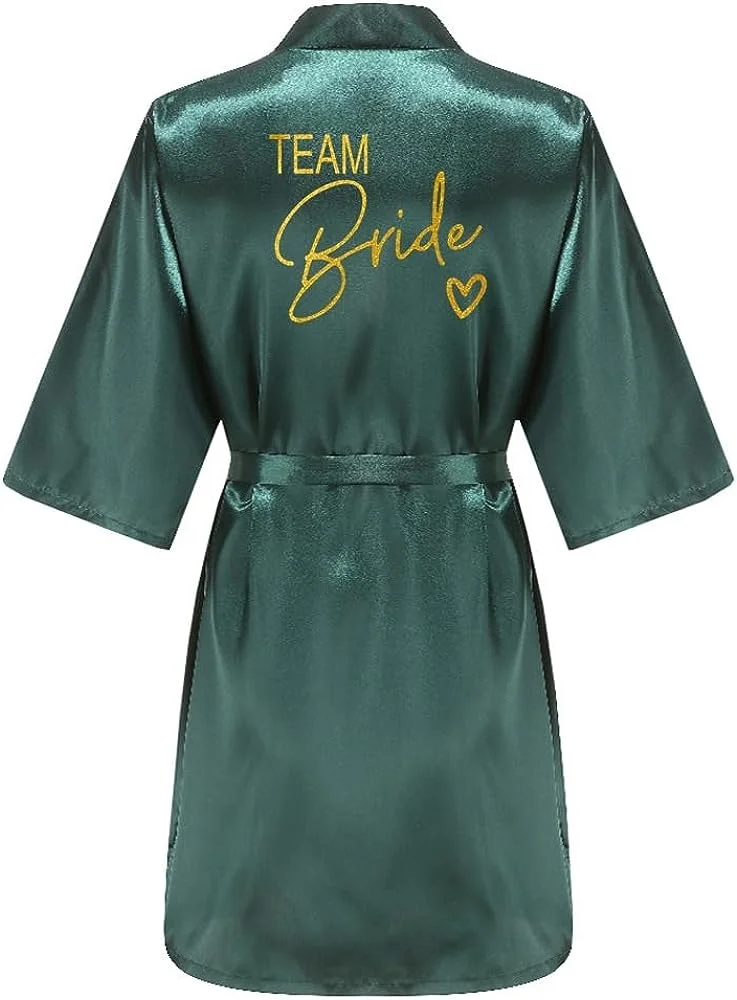 Wedding Party Team Bride Robe  - đánh giá và giá Robe Silk Women