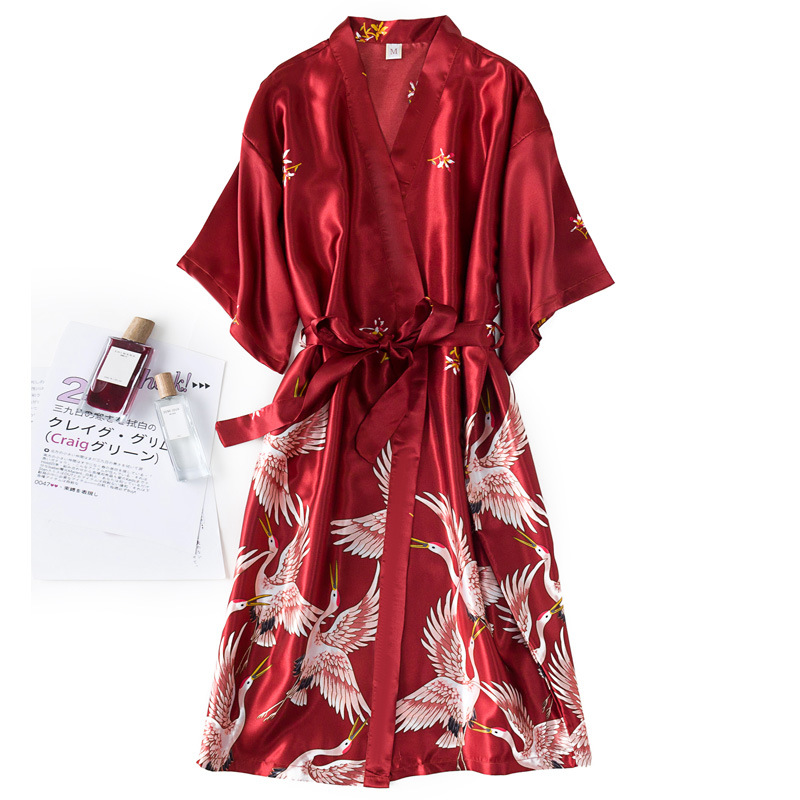 Bourgogne Nữ 2 Chiếc Giả Lụa K - đánh giá và giá Robe Silk Women