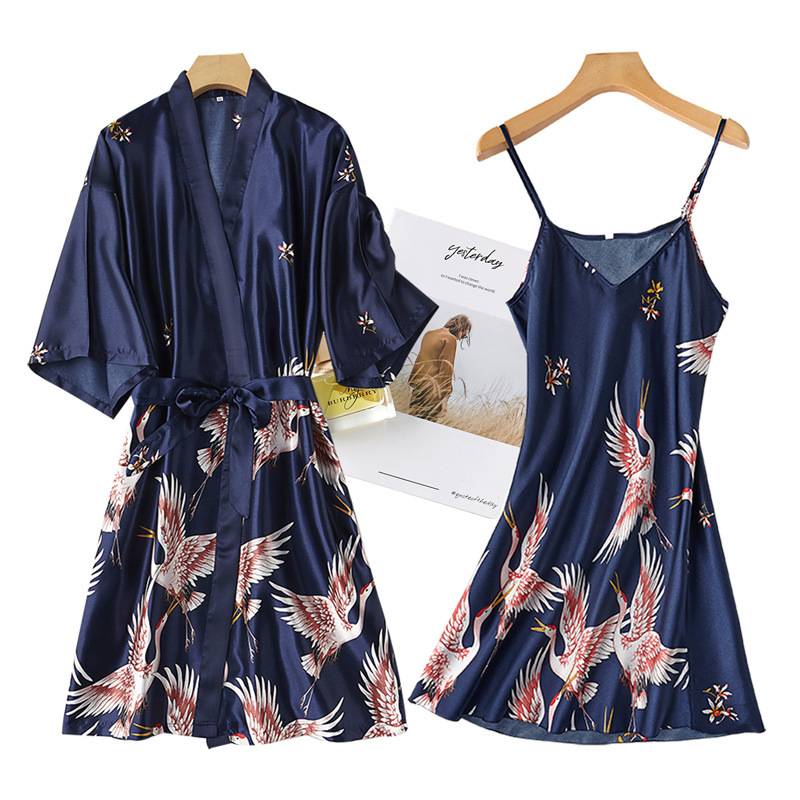 Bourgogne Nữ 2 Chiếc Giả Lụa K - đánh giá và giá Robe Silk Women